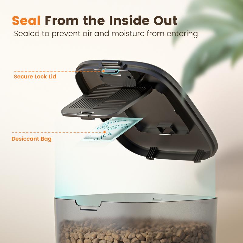 oneisall Smart Pet Feeder, 3.5L Automatic Food Dispenser for Cats, dogs，Small Pets Indoor