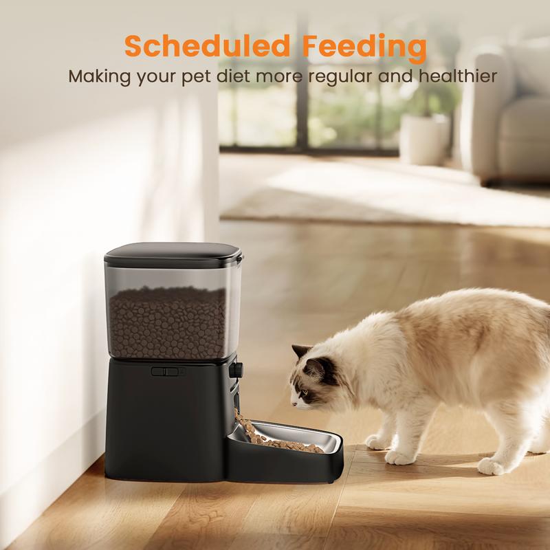 oneisall Smart Pet Feeder, 3.5L Automatic Food Dispenser for Cats, dogs，Small Pets Indoor