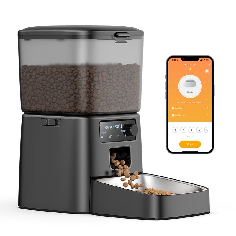 oneisall Smart Pet Feeder, 3.5L Automatic Food Dispenser for Cats, dogs，Small Pets Indoor