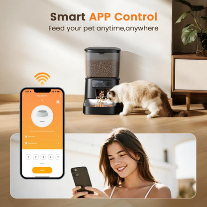 oneisall Smart Pet Feeder, 3.5L Automatic Food Dispenser for Cats, dogs，Small Pets Indoor