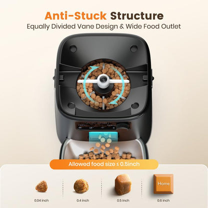 oneisall Smart Pet Feeder, 3.5L Automatic Food Dispenser for Cats, dogs，Small Pets Indoor
