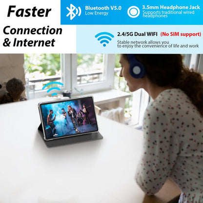 PYNAREL Tablet 10.1 Inch Android 15, 2 in 1 Portable Device with Keyboard, Mouse, Case, Stylus, 12(4+8)GB RAM 64GB ROM, Dual Camera, for Valentine’s Day Gift